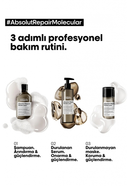 L'oreal Professionnel Serie Expert Absolut Repair Molecular Tüm Yıpranmış Saçlar Için Arındırıcı Şampuan.....